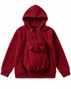 🦘 Kangaroo Baby Carrier Hoodie – Hands-Free Cozy Fleece Jacket 👶