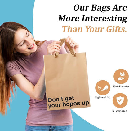 Funny Gift Bags -Set of 5- Snarky, Perfect for Gifts, Secret Santa, and Christmas