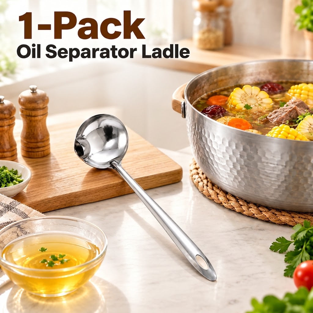 2-Pack Stainless Steel Oil Separator Ladle
