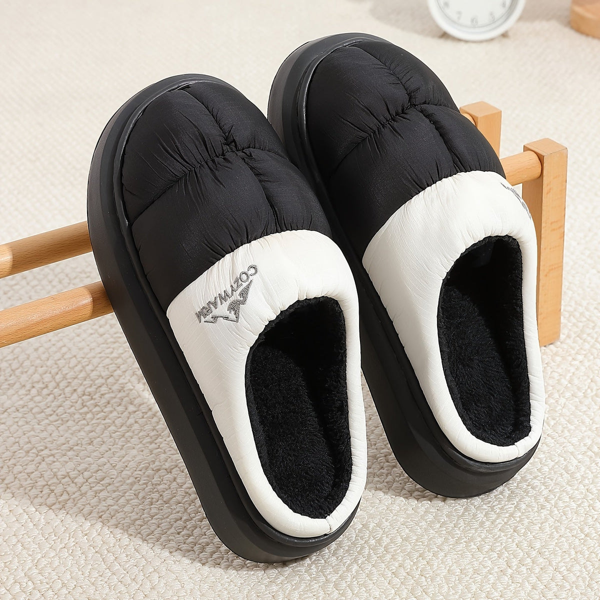 Plush Winter Slippers – Warm Cushioned Indoor Shoes