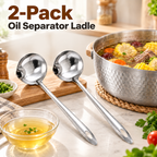 2-Pack Stainless Steel Oil Separator Ladle