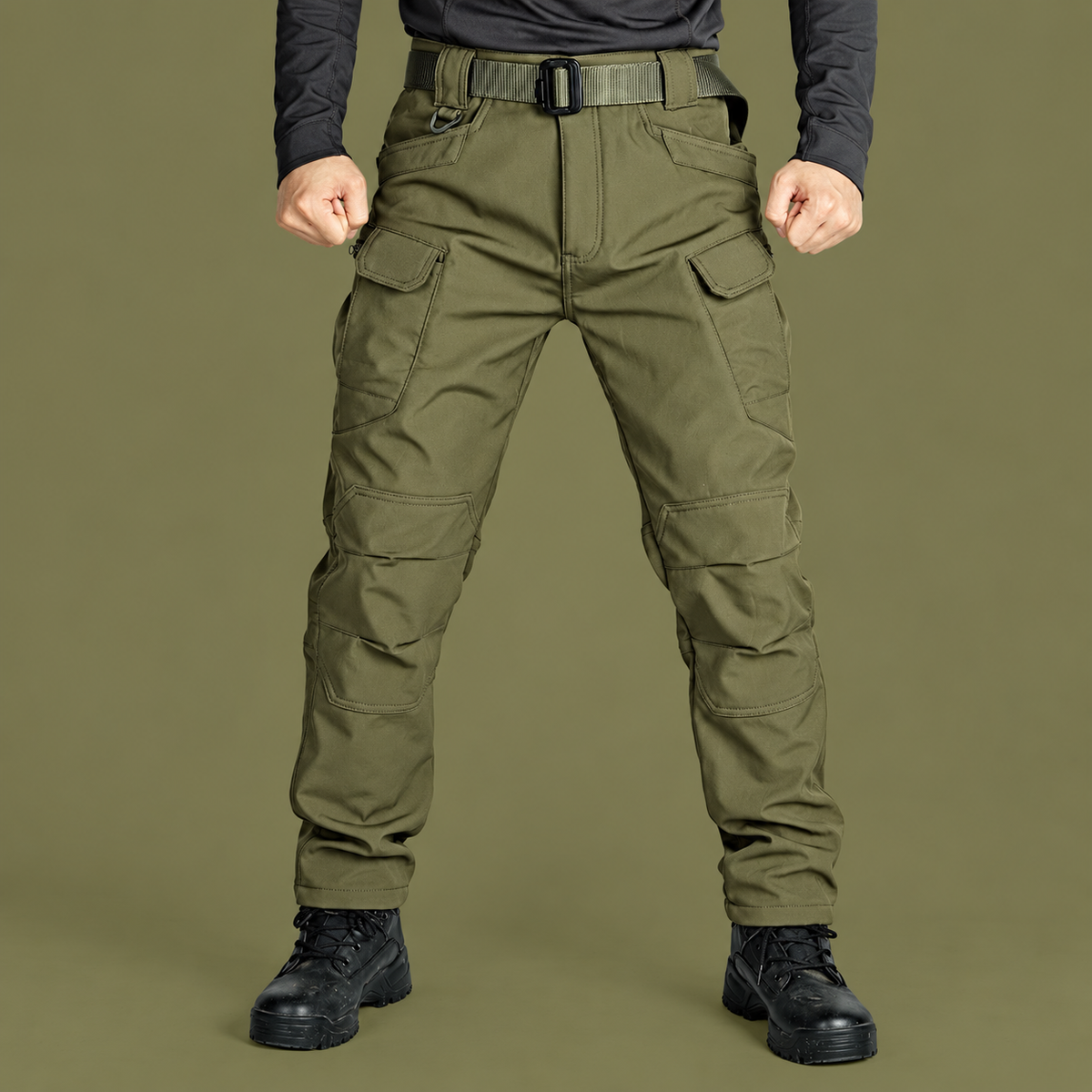 Men’s Fleece-Lined Tactical Cargo Pants