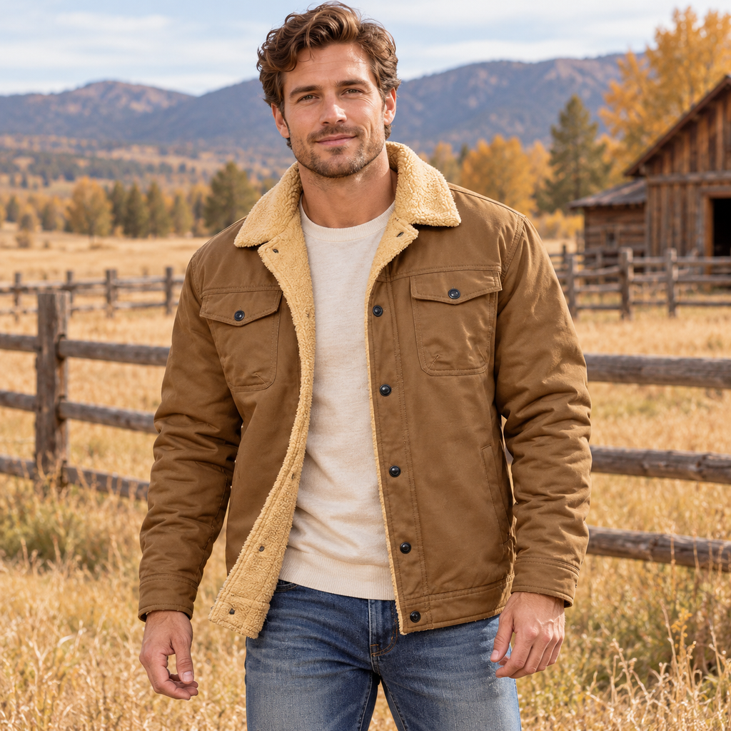 Men’s Sherpa-Lined Trucker Jacket