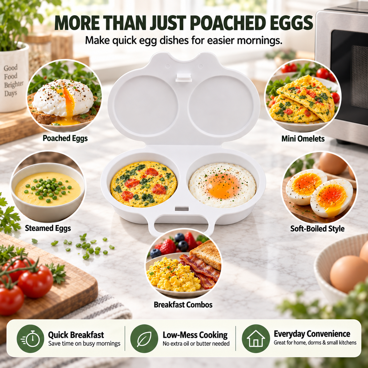 2-Cup Microwave Egg Cooker