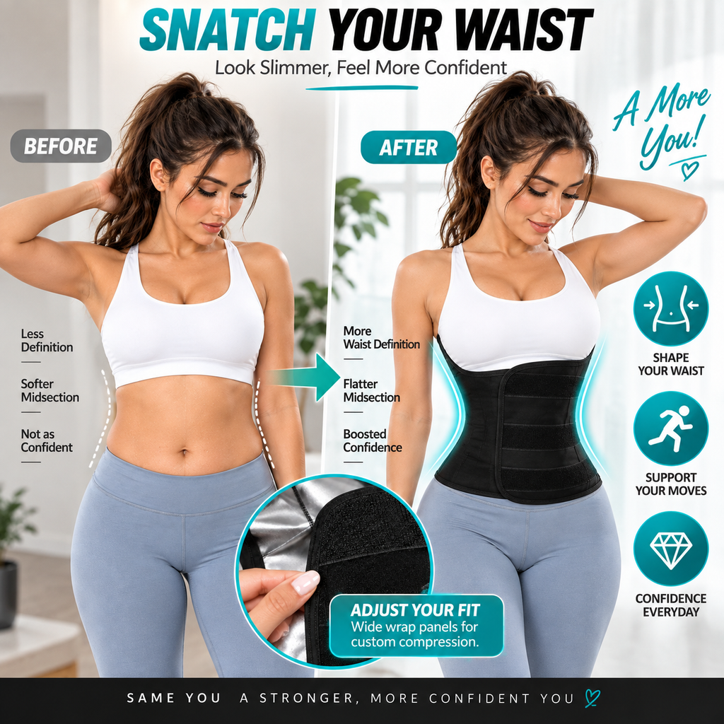 🔥 Women's Sauna Vest Waist Trainer – Core Support Workout Shaper 💪